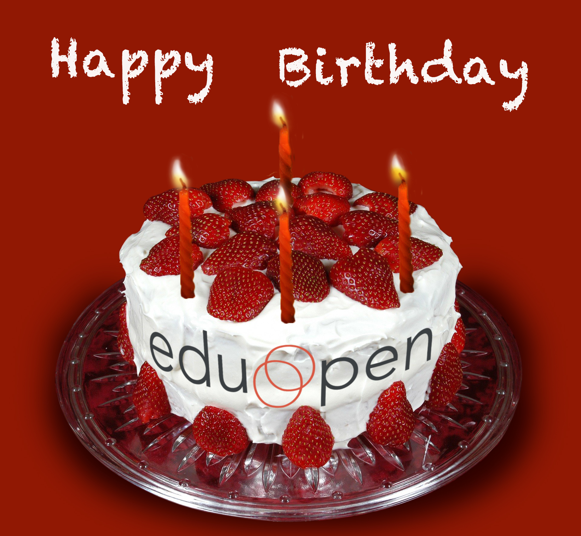 EduOpen birthday cake